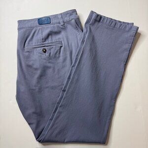 Mugsy Chino Pants Men’s 40x34 Blue Marinas Stretch Cotton Blend Flat Front